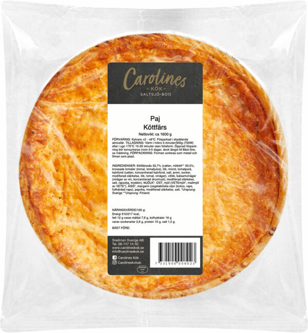 Köttfärspaj 1,6 kg