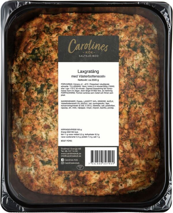 Laxgratäng med Västerbottensost® 2,5 kg