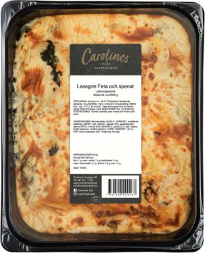 Feta & spenatlasagne 2,5 kg